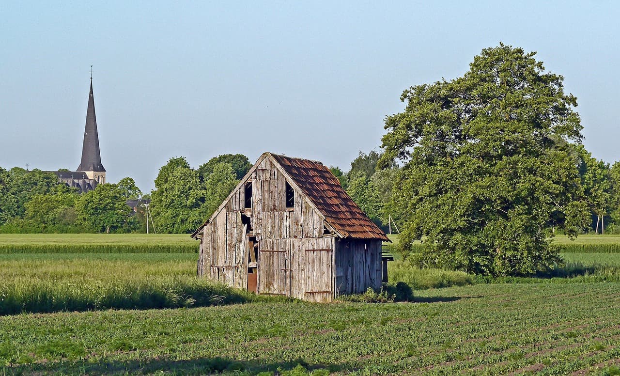 Ländliche Landschaft in Westfalen