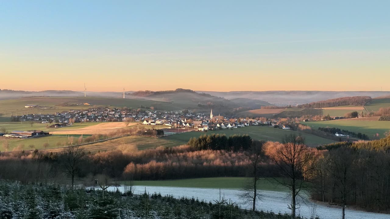 Blick auf Remblinghausen bei Meschede