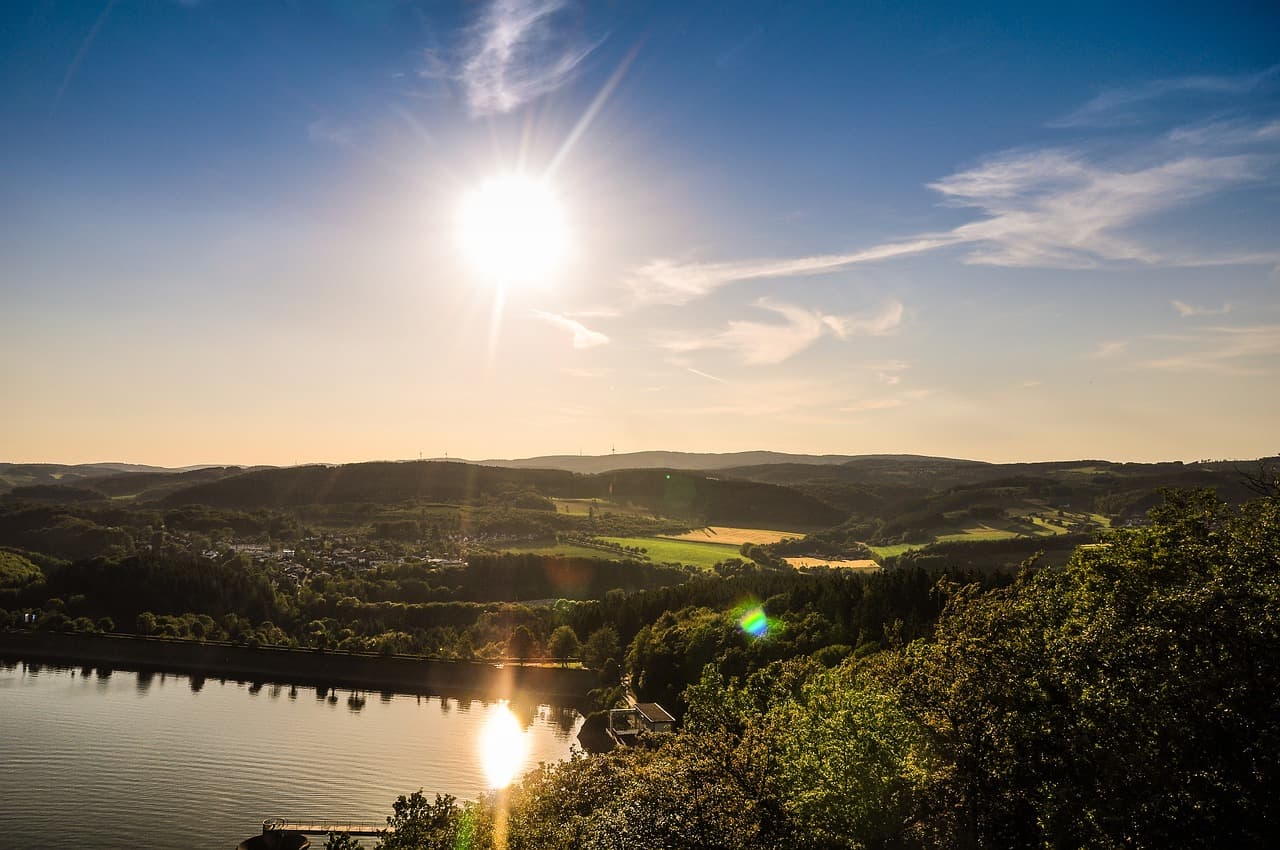 Biggesee bei Olpe im Sommer